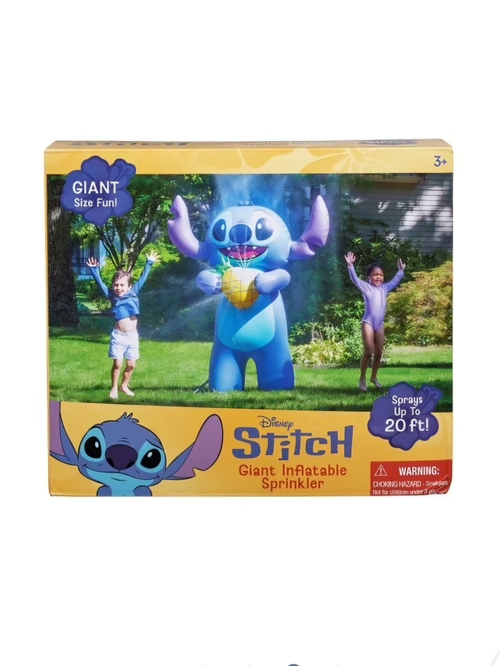 Disney Stitch Giant 6 Ft Inflatable Outdoor Water Sprinkler